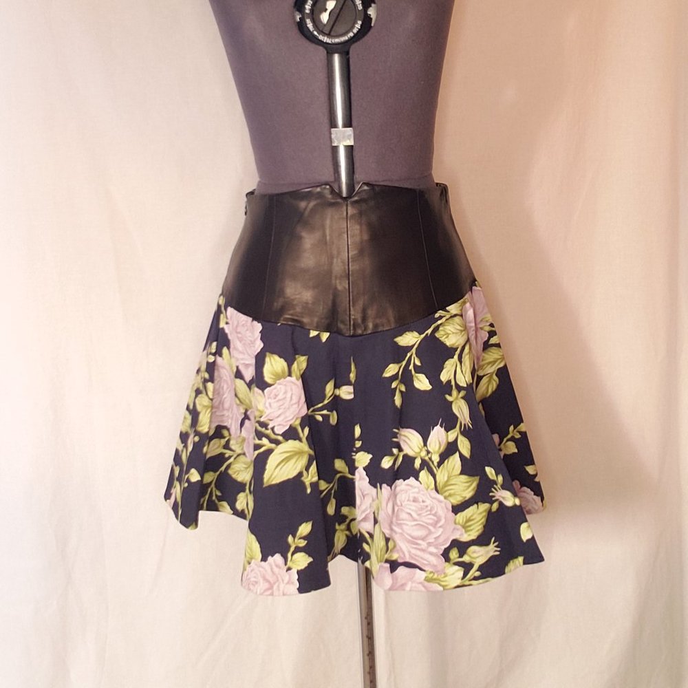 Rag & Bone mini skirt with Lambskin Leather